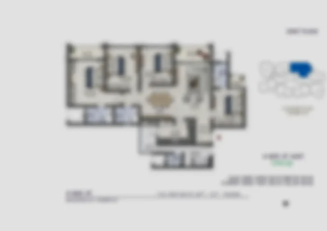 Brigade Avalon 3 BHK + 3 T floor plan